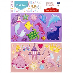 Obrazek Szablon księżniczki 2 szt.