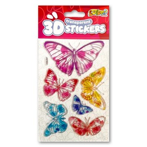Obrazek Naklejki 3D Transparent Six Butterflies