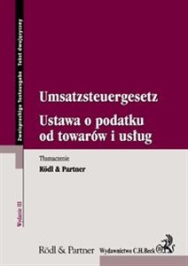 Picture of Ustaw o podatku od towarów i usług Umsatzsteuergesetz