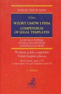 Picture of Wzory umów i pism z CD Compendium of Legal Templates Tom 6