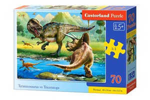 Picture of Puzzle 70 Tyrannosaurus vs Triceratops