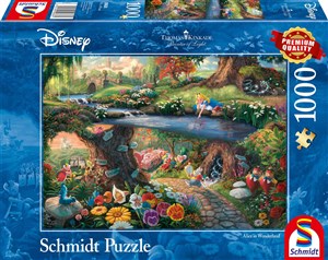 Obrazek Puzzle 1000 PQ Alicja w Krainie Czarów Disney  T. Kinkade 109094