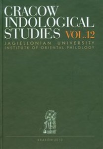 Picture of Cracow Indological Studies vol.12