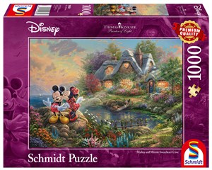 Obrazek Puzzle 1000 PQ Myszka Miki & Minnie Disney T.Kinkade 108720