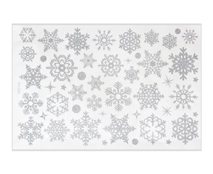 Picture of Naklejki samoprzylepne Śnieżynk brokatowe srebrne