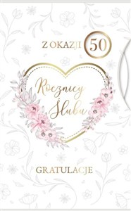 Obrazek Karnet Rocznica Ślubu wymienne cyfry