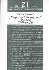 Obrazek Rozprawy slawistyczne nr 21 1986-06 Bibliografia