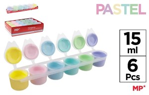 Picture of Farba plakatowa tempera pastel 6x15ml