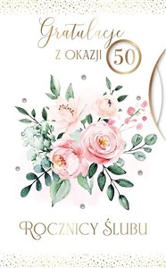 Obrazek Karnet Rocznica Ślubu wymienne cyfry