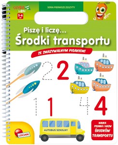 Picture of Piszę i liczę Środki transportu Carotina Libri 3-6 lat ze zmazywalnym pisakiem