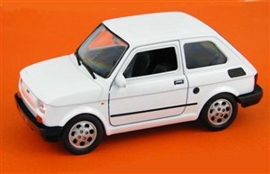 Obrazek Fiat 126p 1:27 biały WELLY