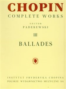 Picture of Chopin Complete Works III Ballady