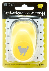 Obrazek Dziurkacz ozdobny Kot 2,5cm mix
