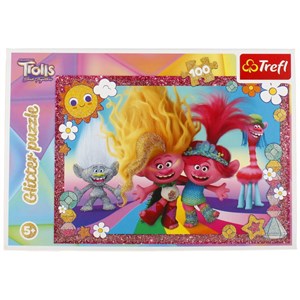 Picture of Puzzle 100 Glitter Błyszczące Trolle 14829