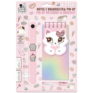 Obrazek Notes z bransoletką Pin-Up Kotek
