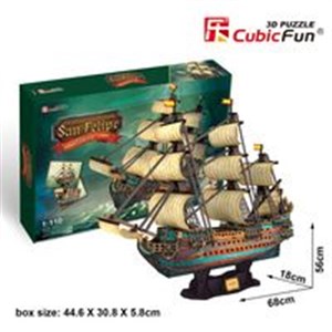 Obrazek Puzzle 3D Żaglowiec San Felipe