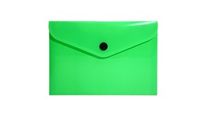 Obrazek Teczka A6 kopertowa PP neon zielony