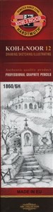 Obrazek Ołówek grafitowy 1860/6H 12 sztuk