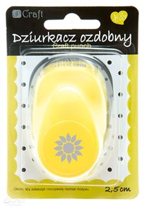 Obrazek Dziurkacz ozdobny Słonecznik 2,5cm mix