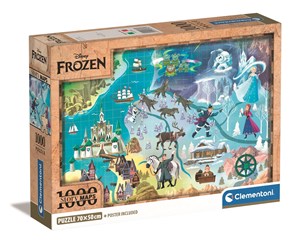 Picture of Puzzle 1000 Compact Disney Maps Frozen