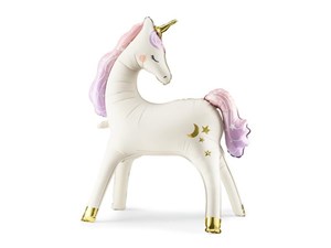 Obrazek Stojący balon foliowy Jednorożec 95x86cm