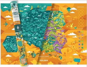 Obrazek Mapa zdrapka. Polska MAPITO