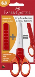 Obrazek Nożyczki szkolne Grip czerwone