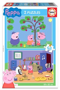 Picture of Puzzle 2x48 Świnka Peppa G3