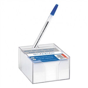 Obrazek Kubik plastikowy 85x85x50mm biały