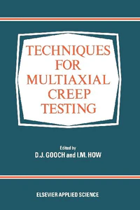 Picture of TECHNIQUES FOR MULTIAXIAL CREEP TESTING