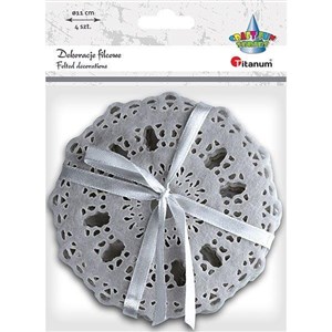 Picture of Filcowe podkładki ażurowe szare 4szt