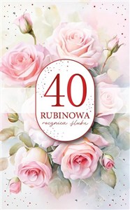 Picture of Karnet Rocznica Ślubu 40