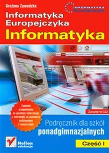 Picture of Informatyka Europejczyka Informatyka Część 1 Podręcznik z płytą CD Szkoła ponadgimnazjalna