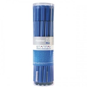 Picture of Cienkopis 0,4mm niebieski (20szt)