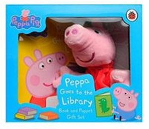 Picture of Peppa Goes to the Library Book and Puppet Gift Set