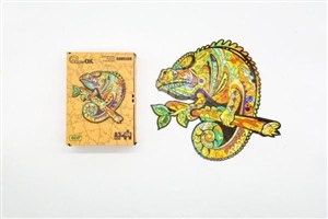 Obrazek Puzzle drewniane eko 130 Kameleon A3