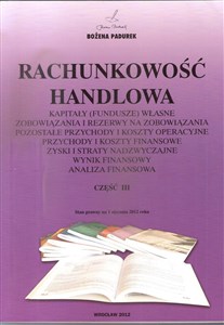 Obrazek Rachunkowość Handlowa część III PADUREK