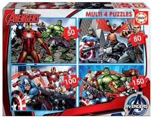 Obrazek Puzzle 4w1 Avengers 110658