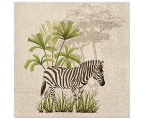 Picture of Serwetki Zebra 33x33cm 20szt