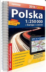 Obrazek Atlas samochodowy Polska 1:250 000 2018/2019