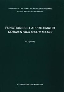 Picture of Functiones et approximatio Commentarii mathematici 50.1 2014