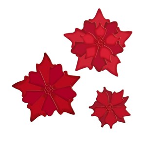 Picture of Zestaw wykrojników - Poinsecja 3szt