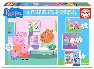 Obrazek Puzzle 12+20+25+25 Świnka Peppa G3