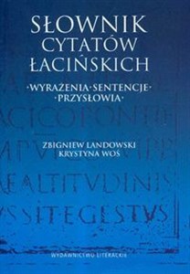 Obrazek Słownik cytatów łacińskich Wyrażenia sentencje przysłowia