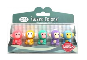 Obrazek Zestaw gumek do ścierania - małpa