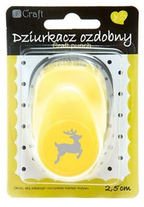 Obrazek Dziurkacz ozdobny Renifer 2,5cm