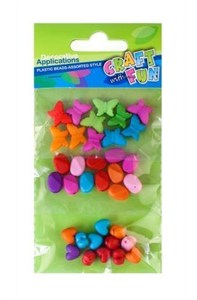 Obrazek Ozdoba dekoracyjna koraliki plastikowe mix