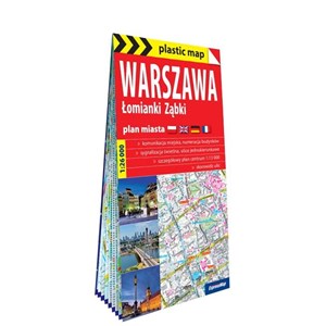 Obrazek Warszawa Łomiank Ząbki papierowy plan miasta 1:26 000