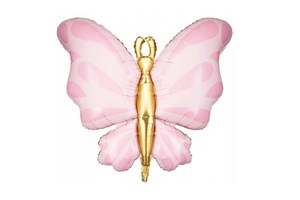 Obrazek Balon foliowy Motyl 69x69cm róż
