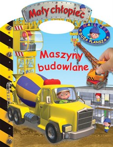 Picture of Mały chłopiec Maszyny budowlane Naklejki Duża plansza